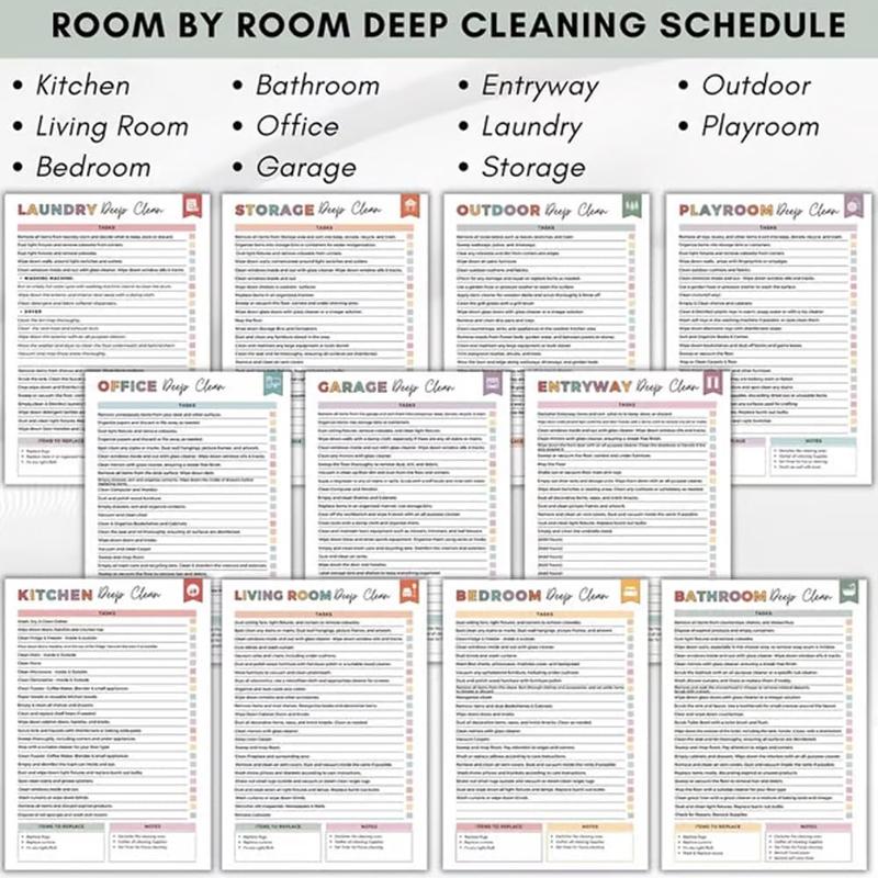 ADHD Cleaning Planner - Household Daily Cleaning Schedule