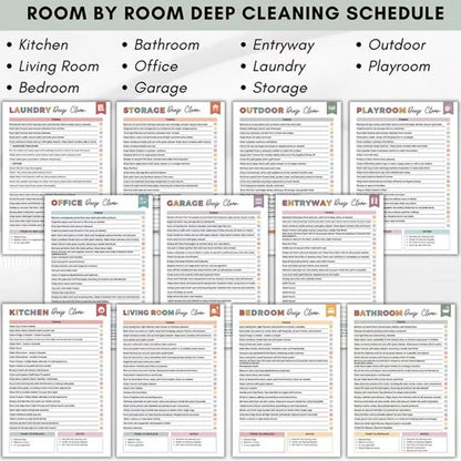 ADHD Cleaning Planner - Household Daily Cleaning Schedule
