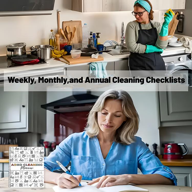 ADHD Cleaning Planner - Household Daily Cleaning Schedule