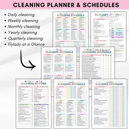 ADHD Cleaning Planner - Household Daily Cleaning Schedule